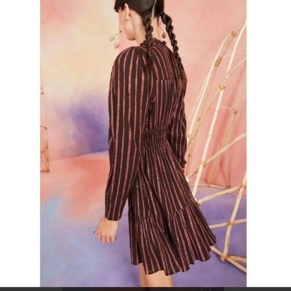 Ulla Johnson Rosalind stripe dress with metallic lurex threads. Size 4 - Picture 4 of 12
